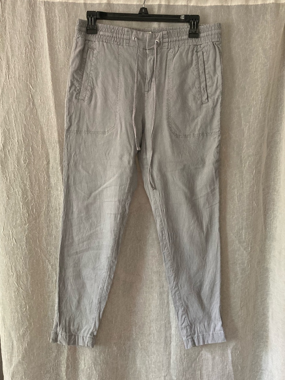 Lou & Gray Gray Linen blend pants size Small
